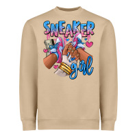 Mushroom Sneaker girl afro woman Heavyweight Sweatshirt - RanaPortraitStore