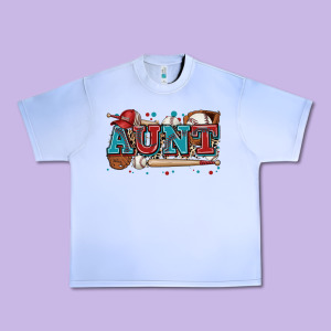 Aunt Baseball Urban Heavy Tee Designed By Zillion Design Studio