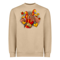 Mushroom Softball afro girl sneakers Heavyweight Sweatshirt - RanaPortraitStore