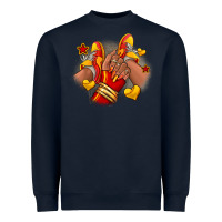Navy Softball afro girl sneakers Heavyweight Sweatshirt - RanaPortraitStore