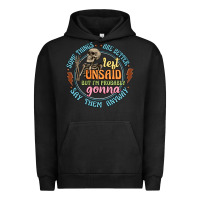 Pigment Black some things are better left unsaid Urban Hoodie - Artiststas