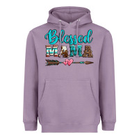 Lavender blessed mama serape cowhide turquoise Heavyweight Hoodie - Jasminsmagicworld