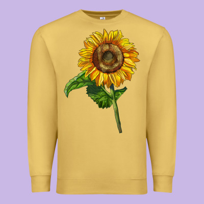 Mammoth Sunflower Premium Sweatshirt Designed By Lillyallendesigns