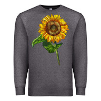 Charcoal Heather mammoth sunflower Premium Sweatshirt - LillyAllenDesigns