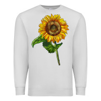 Dove Grey mammoth sunflower Premium Sweatshirt - LillyAllenDesigns