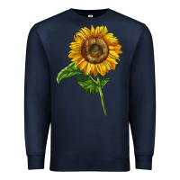 Navy mammoth sunflower Premium Sweatshirt - LillyAllenDesigns