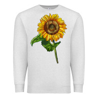 Oatmeal Heather mammoth sunflower Premium Sweatshirt - LillyAllenDesigns