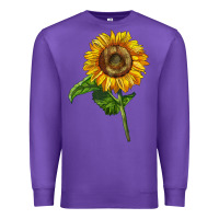 Purple mammoth sunflower Premium Sweatshirt - LillyAllenDesigns