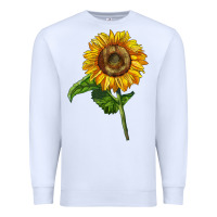 White mammoth sunflower Premium Sweatshirt - LillyAllenDesigns