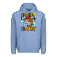Colony Blue wishing i was fishing Premium Hoodie - MaliasSmallBusiness