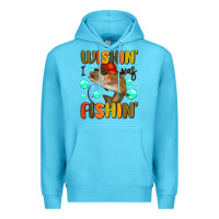 Ocean Blue wishing i was fishing Premium Hoodie - MaliasSmallBusiness