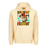 Pina Colada wishing i was fishing Premium Hoodie - MaliasSmallBusiness
