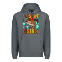 Rock wishing i was fishing Premium Hoodie - MaliasSmallBusiness