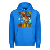 True Royal wishing i was fishing Premium Hoodie - MaliasSmallBusiness