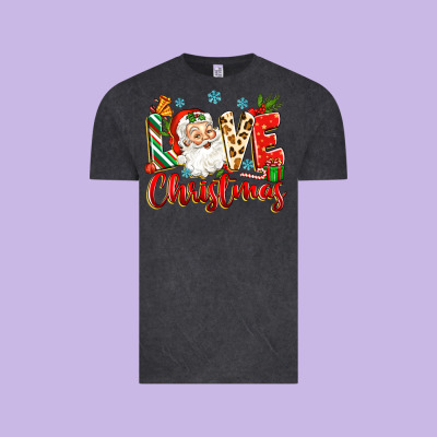 Love Christmas Vintage Tee Designed By Zillion Design Studio