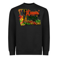 Black Steppin' into Juneteenth black fashion girl Heavyweight Sweatshirt - RanaPortraitStore