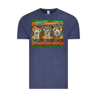 Vintage Denim alpacas Vintage Tee - BarkalooDesign