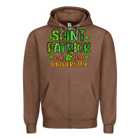 Chestnut saint patrick university Zipper Hoodie - Artiststas