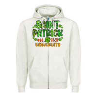 Oatmeal Heather saint patrick university Zipper Hoodie - Artiststas