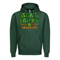 Sports Green saint patrick university Zipper Hoodie - Artiststas