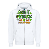 White saint patrick university Zipper Hoodie - Artiststas