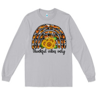 Moon Dust Thankful Vibes Only Long Sleeve Tee - CowhideDigitalArt