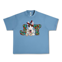Pebble Blue Christmas joy bull terrier Urban Heavy Tee - RanaPortraitStore