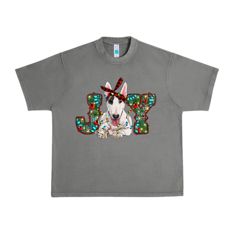 Christmas Joy Bull Terrier Urban Heavy Tee by RanaPortraitStore | Teevron