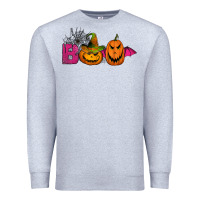 Heather Grey boo pumpkins Premium Sweatshirt - Jasminsmagicworld