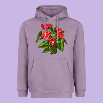 Anthurium Heavyweight Hoodie Designed By Lillyallendesigns