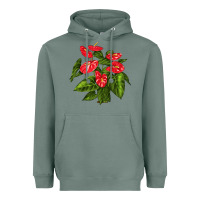 Sage anthurium Heavyweight Hoodie - LillyAllenDesigns