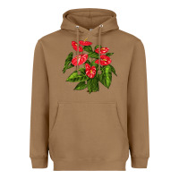 Toasted Coconut anthurium Heavyweight Hoodie - LillyAllenDesigns