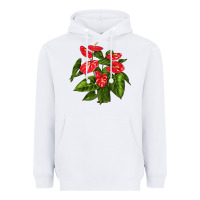 White anthurium Heavyweight Hoodie - LillyAllenDesigns