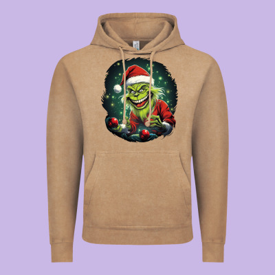 Grinch Vintage Hoodie Designed By Unal Design