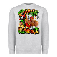 Heather Grey Steppin' into Juneteenth sneaker and heel afro wom Heavyweight Sweatshirt - RanaPortraitStore