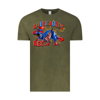 Vintage Olive Amerisaurus rex Vintage Tee - texasbilliewilder
