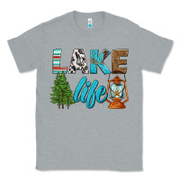 Heather Grey lake life Classic Tee - HRA Design Shop