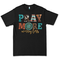 Black pray more worry less Premium Tee - Artiststas