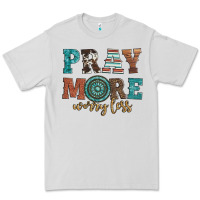 Dove Grey pray more worry less Premium Tee - Artiststas