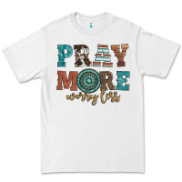 White pray more worry less Premium Tee - Artiststas