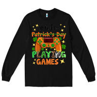 Black P is Patrick's Day playing games Long Sleeve Tee - Neo Western