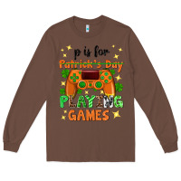 Chestnut P is Patrick's Day playing games Long Sleeve Tee - Neo Western