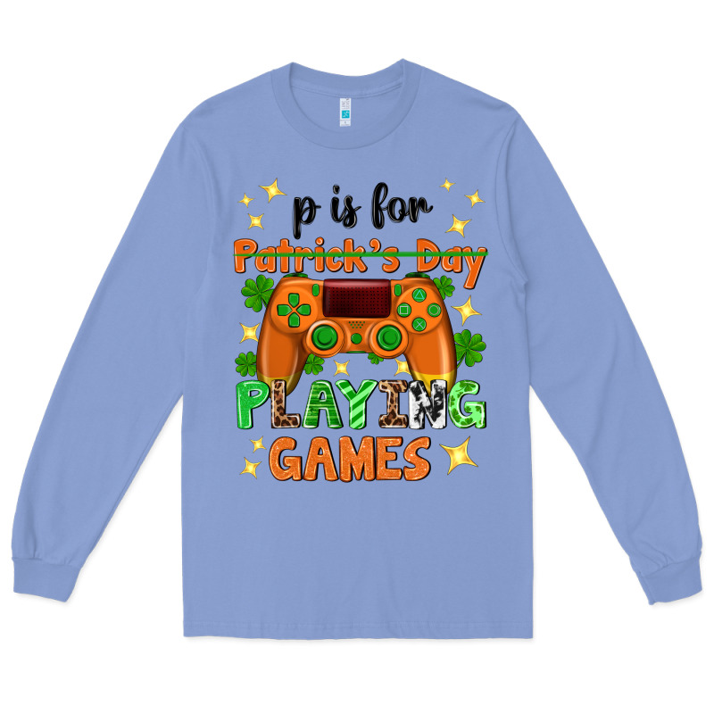 P Is Patrick's Day Playing Games Long Sleeve Tee by Neo Western | Teevron