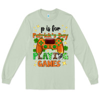 Matcha P is Patrick's Day playing games Long Sleeve Tee - Neo Western