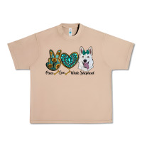 Burro peace love white sepherd Urban Heavy Tee - RanaPortraitStore