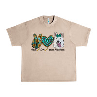 French Oak peace love white sepherd Urban Heavy Tee - RanaPortraitStore