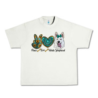 Pistachio peace love white sepherd Urban Heavy Tee - RanaPortraitStore
