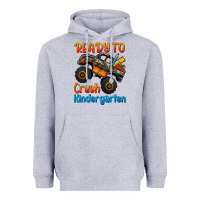 Heather Grey ready to crush kindergarten Heavyweight Hoodie - Jasminsmagicworld
