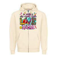 Sandshell in october we wear pink love pink Zipper Hoodie - AdoDesignShop