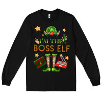 Black im the boss elf Long Sleeve Tee - FaDigitalArtStudio